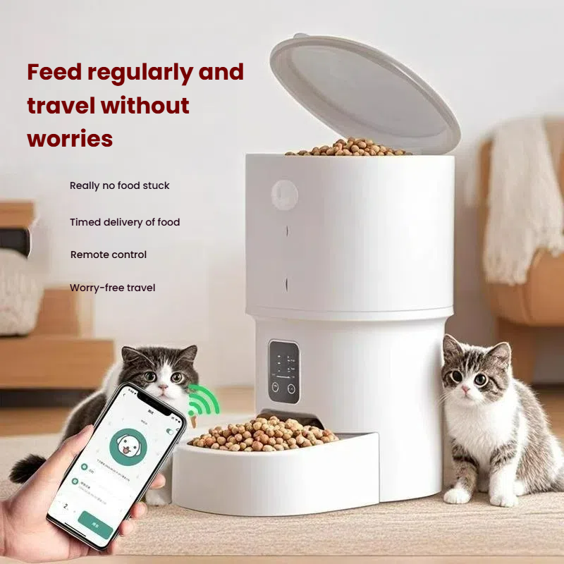 Smart Automatic Pet Feeder with WiFi Control – Timed & Precise Feeding for Cats & Dogs