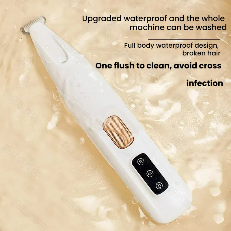 Pet Hair Clipper Electric Low Noise Waterproof Rechargeable Dog Cat Trimmer