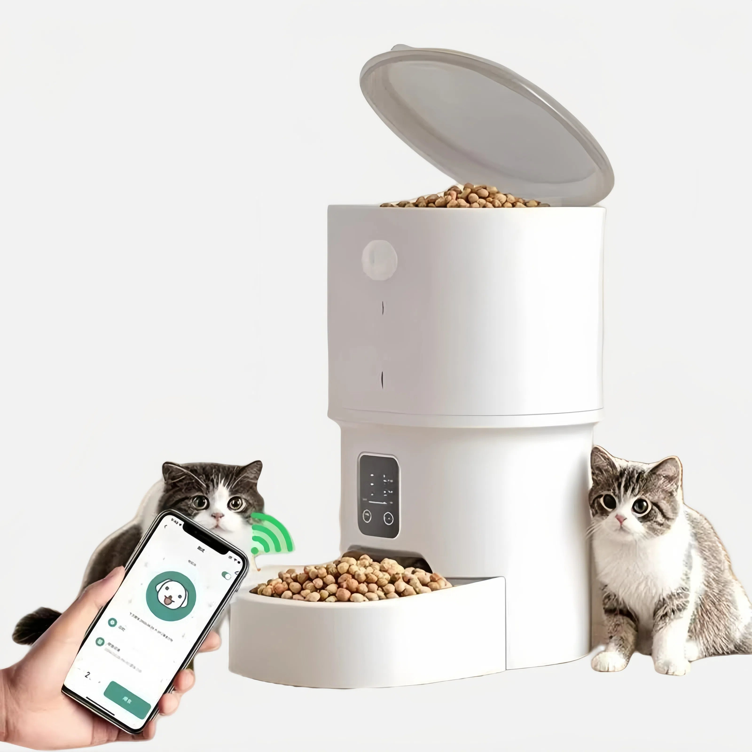 Smart Automatic Pet Feeder with WiFi Control – Timed & Precise Feeding for Cats & Dogs