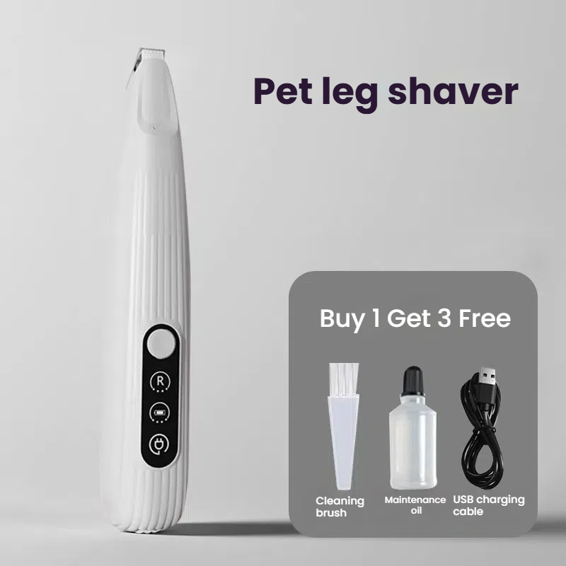 Pet Hair Clipper Electric Low Noise Waterproof Rechargeable Dog Cat Trimmer